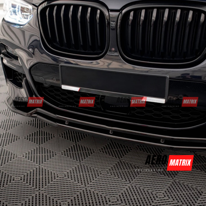 BMW X3 M40d / M40i G01 2019–2021 | X3 M-Pack G01 2018–2021 Front Lip (Gloss Black)
