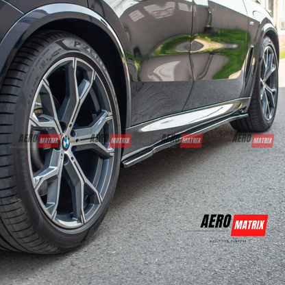 BMW X5 G05 M-Pack 2018–2023 Side Skirting (Gloss Black)