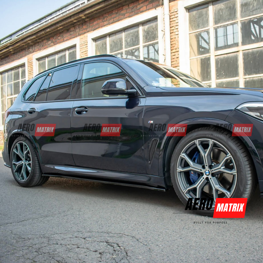 BMW X5 G05 M-Pack 2018–2023 Side Skirting (Gloss Black)