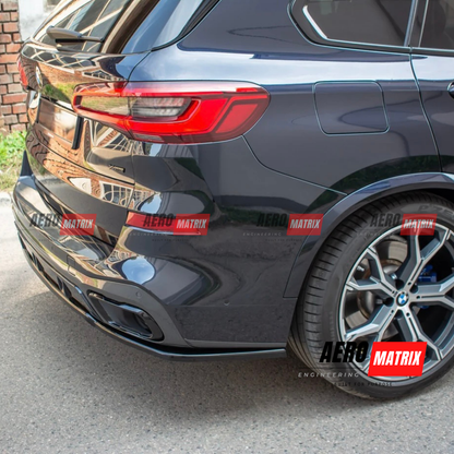 BMW X5 G05 M-Pack 2018–2023 Rear Diffuser (Gloss Black)
