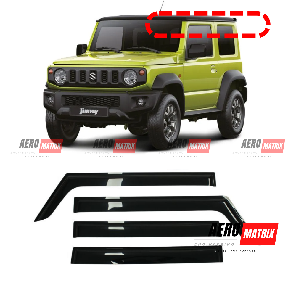 Suzuki Jimny 2019+ Window Visors – Tinted Polycarbonate