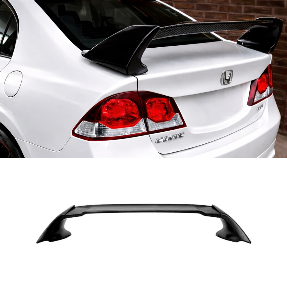 Honda Civic FD 2006–2011 Mugen Type R Style Spoiler Carbon Fibre Gloss
