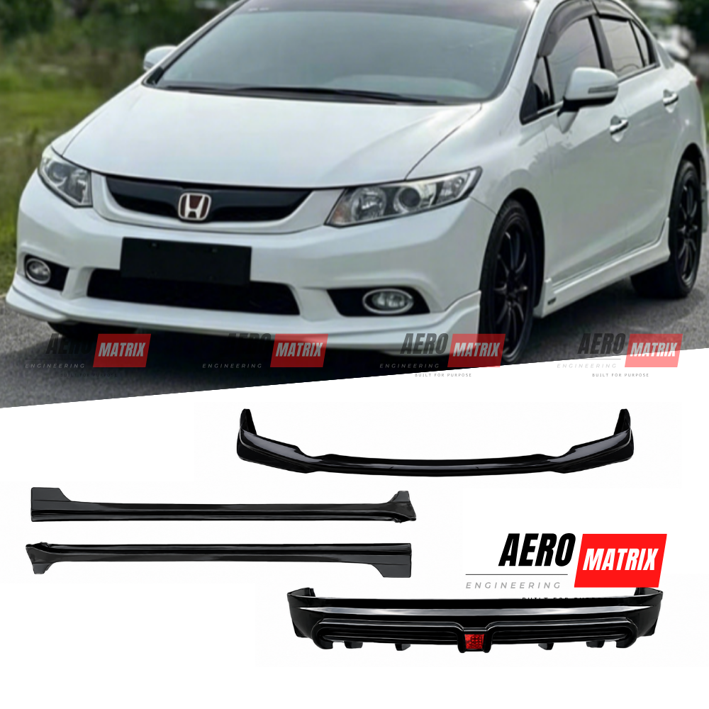 Honda Civic 9th Gen FB 2012–2016 Mugen Style Full Body Kit