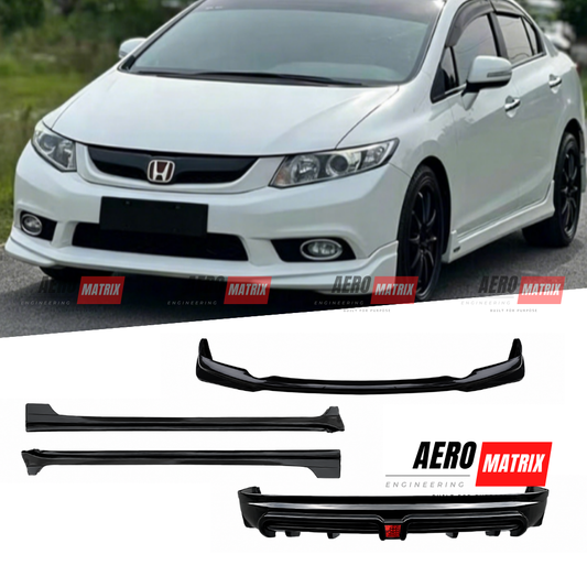 Honda Civic 9th Gen FB 2012–2016 Mugen Style Full Body Kit