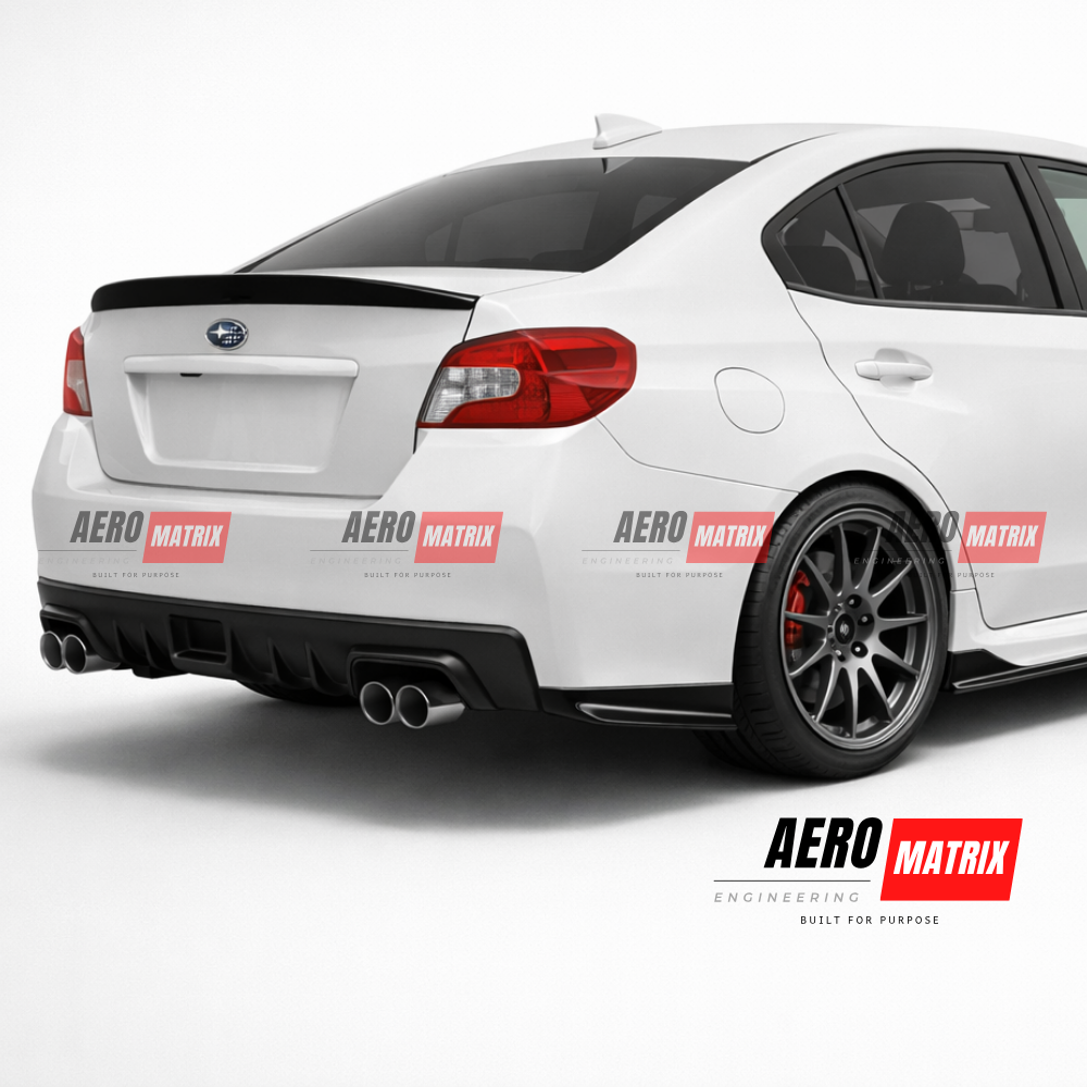 Subaru WRX VA 2014–2021 Rear Splatter (Gloss Black)