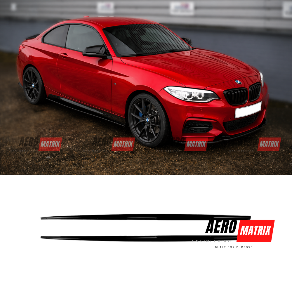 BMW 2 Series F22/F23 Side Skirt (Gloss Black)