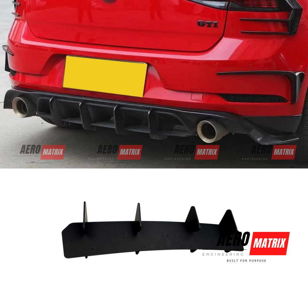 Volkswagen Golf MK7 GTI Rear Diffuser Gloss Black