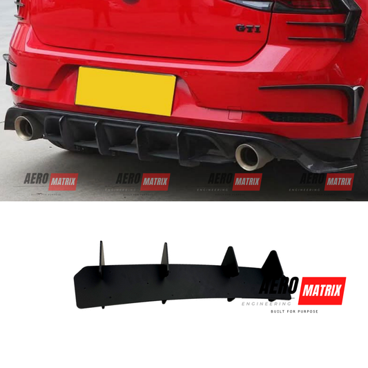 Volkswagen Golf MK7 GTI Rear Diffuser Gloss Black
